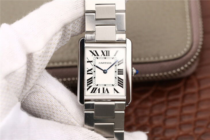 Cartier Tank W5200013 K11 Factory White Dial Replica Watch Cartier Tank W5200013 K11 Factory White Dial Replica Watch
