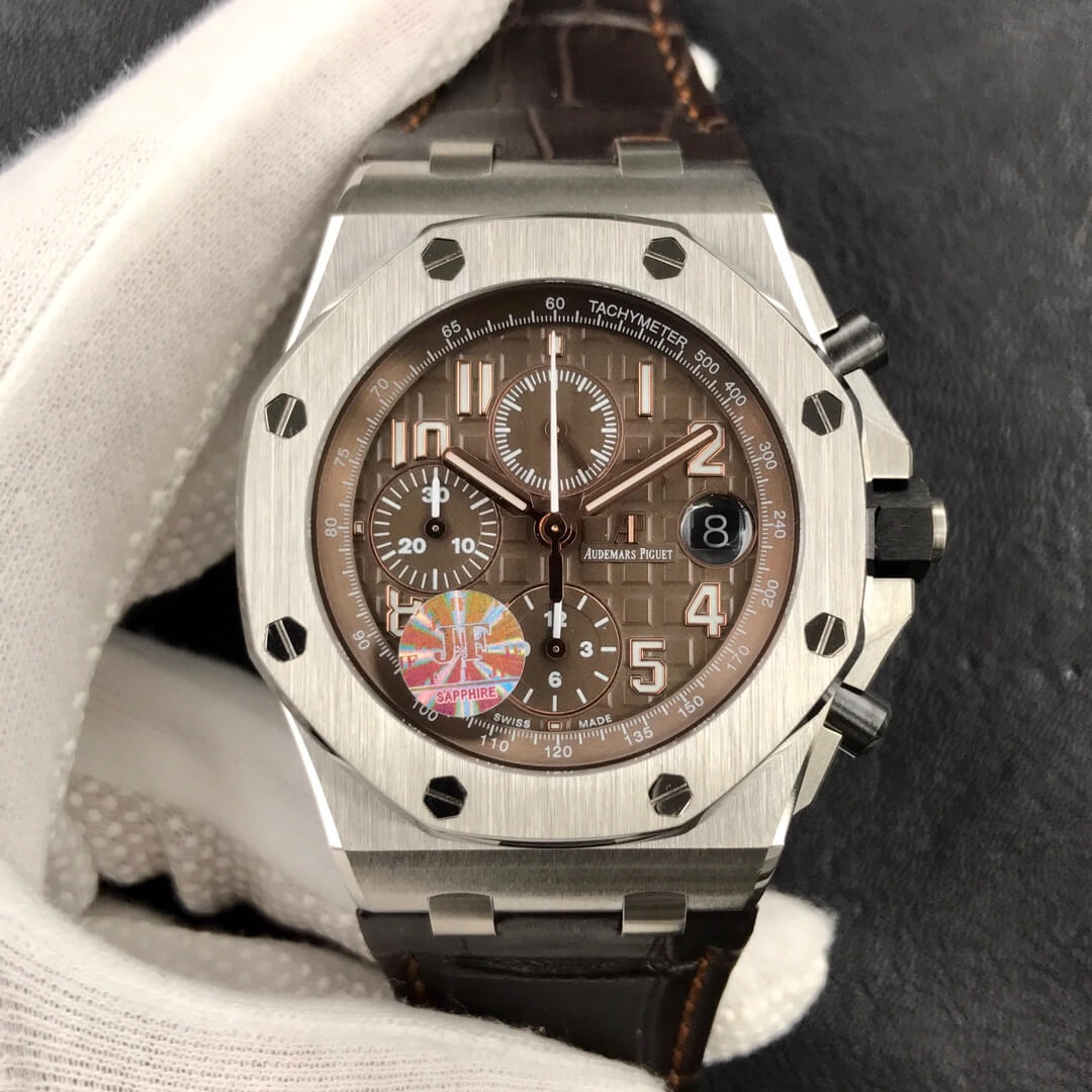 Audemars Piguet Royal Oak Offshore 26470ST.OO.A820CR.01 JF Factory Brown Dial Replica Watch Audemars Piguet Royal Oak Offshore 26470ST.OO.A820CR.01 JF Factory Brown Dial Replica Watch