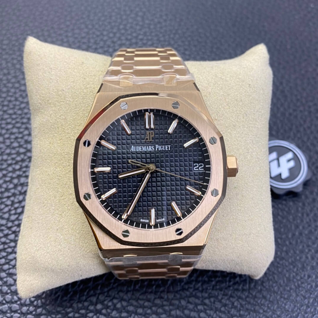 Audemars Piguet Royal Oak 15500OR.OO.1220OR.01 ZF Factory Rose Gold Version Black Dial Replica Watch Audemars Piguet Royal Oak 15500OR.OO.1220OR.01 ZF Factory Rose Gold Version Black Dial Replica Watch