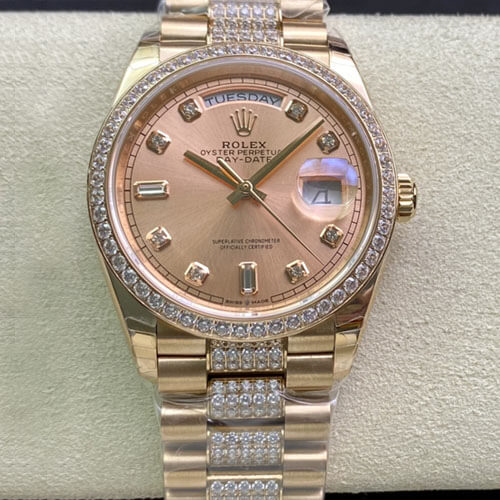 Rolex Day Date M128345RBR-0020 EW Factory Rose Gold Replica Watch Rolex Day Date M128345RBR-0020 EW Factory Rose Gold Replica Watch