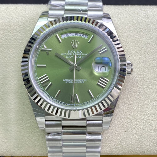 Rolex Day Date M228239-0033 EW Factory Olive Green Dial Replica Watch Rolex Day Date M228239-0033 EW Factory Olive Green Dial Replica Watch