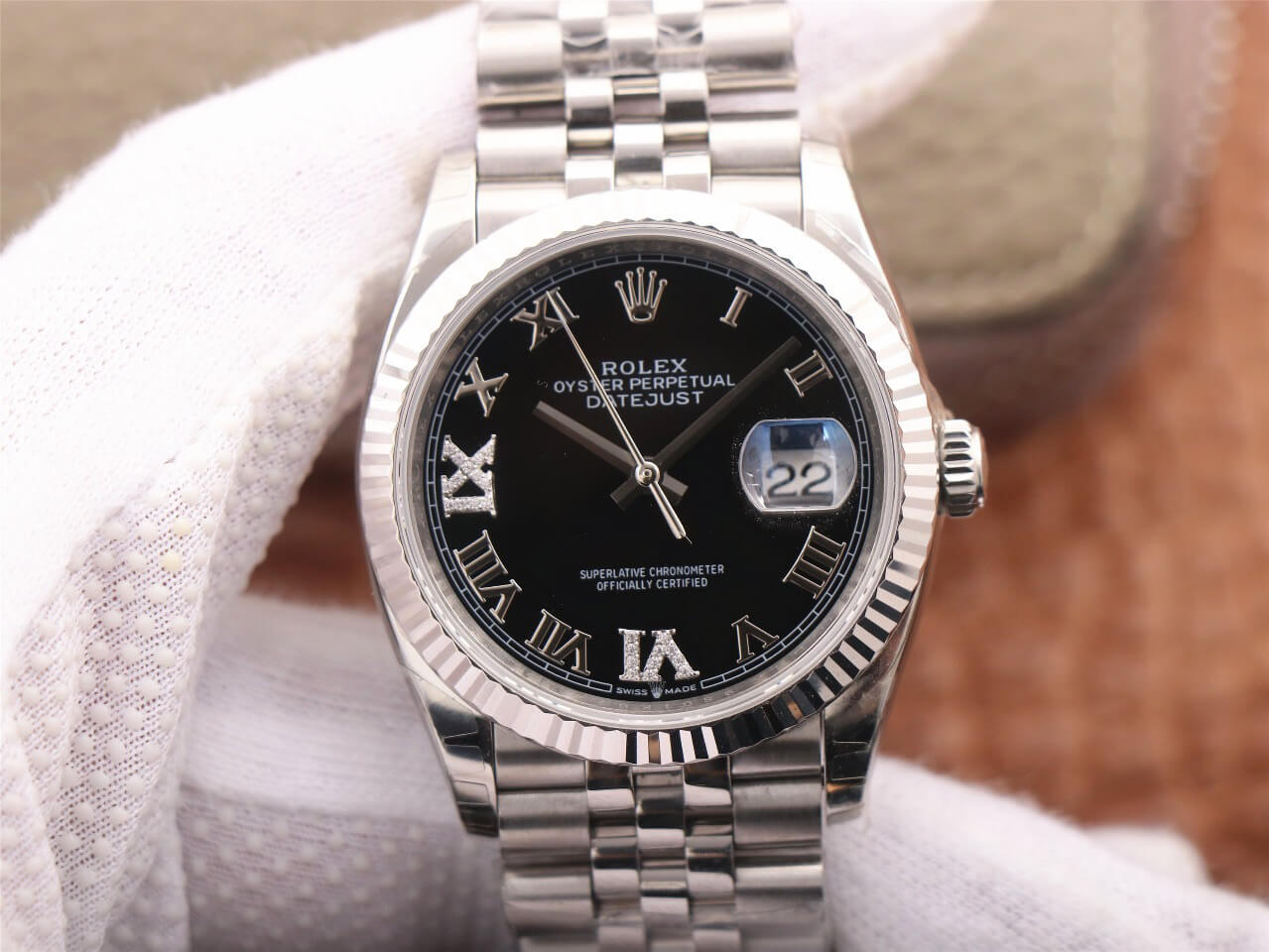 Rolex Datejust M126233 EW Factory Black Diamond-set Dial Replica Watch Rolex Datejust M126233 EW Factory Black Diamond-set Dial Replica Watch