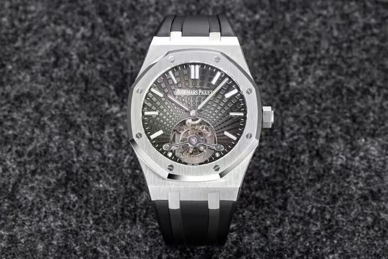 Audemars Piguet Royal Oak Tourbillon R8 Factory V3 Black Strap Replica Watch Audemars Piguet Royal Oak Tourbillon R8 Factory V3 Black Strap Replica Watch