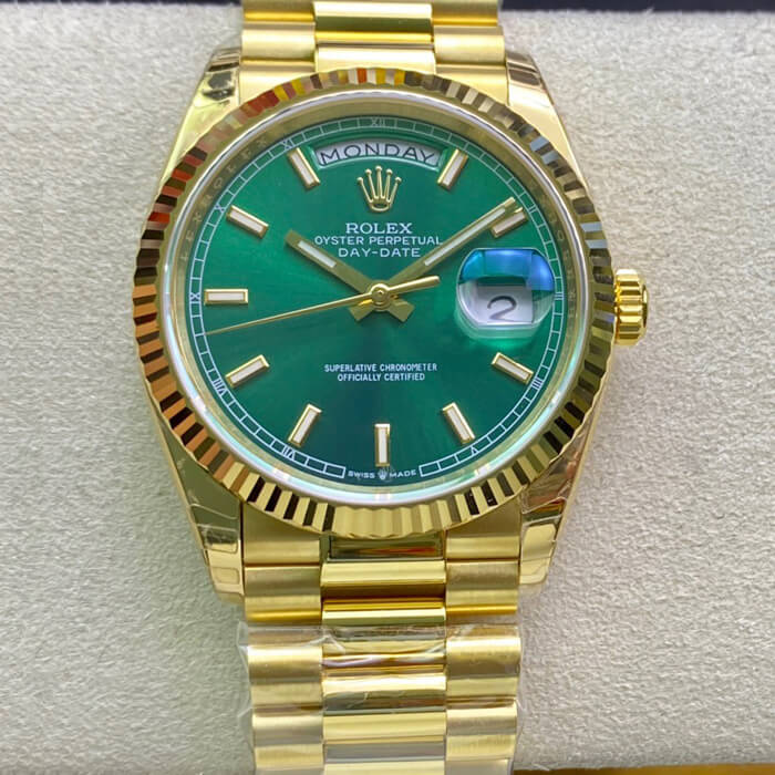 Rolex Day Date 118238 EW Factory Green Dial Replica Watch Rolex Day Date 118238 EW Factory Green Dial Replica Watch