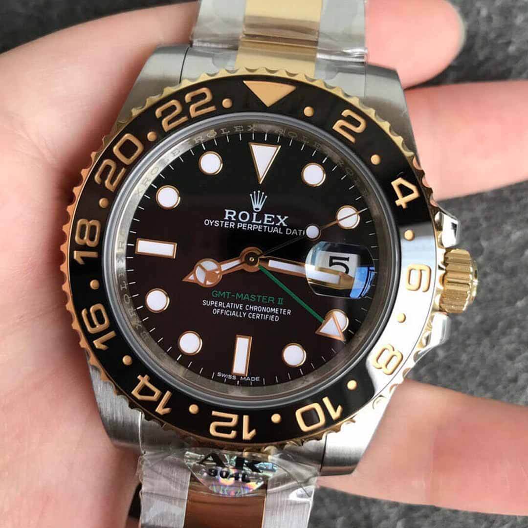 Rolex GMT Master II 116713-LN-78203 AR Factory Yellow Gold Replica Watch Rolex GMT Master II 116713-LN-78203 AR Factory Yellow Gold Replica Watch
