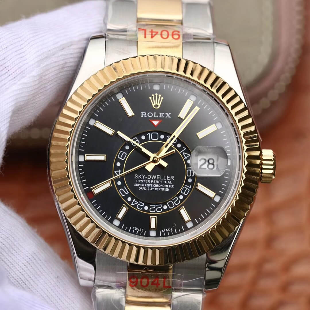 Rolex Sky Dweller M326933-0002 Noob Factory Black Dial Replica Watch Rolex Sky Dweller M326933-0002 Noob Factory Black Dial Replica Watch