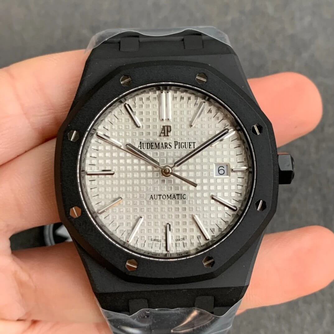 Audemars Piguet Royal Oak 15400 DLC Version ZF Factory White Dial Replica Watch Audemars Piguet Royal Oak 15400 DLC Version ZF Factory White Dial Replica Watch