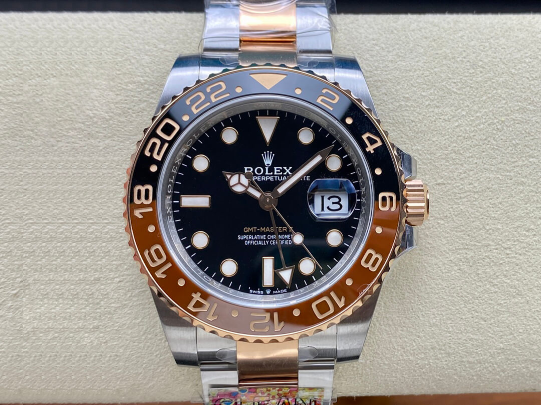 Rolex GMT Master II M126711chnr-0002 Clean Factory Rose Gold Replica Watch Rolex GMT Master II M126711chnr-0002 Clean Factory Rose Gold Replica Watch