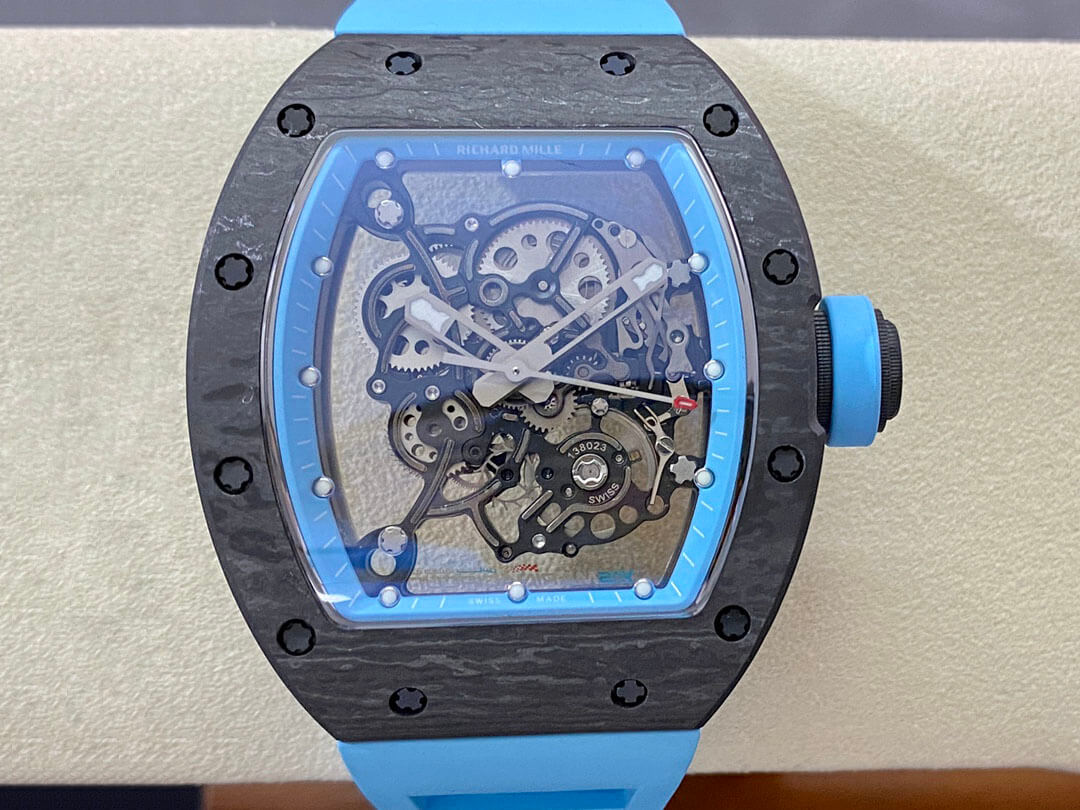 Richard Mille RM-055 BBR Factory Black Carbon Fiber Replica Watch Richard Mille RM-055 BBR Factory Black Carbon Fiber Replica Watch