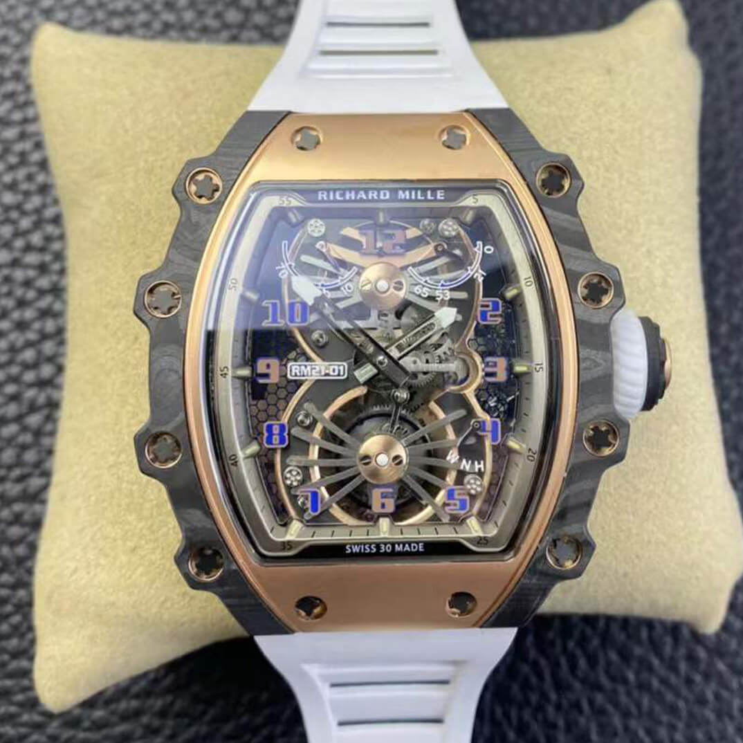 Richard Mille RM21-01 RM Factory Tourbillon Carbon Fiber Bezel Replica Watch Richard Mille RM21-01 RM Factory Tourbillon Carbon Fiber Bezel Replica Watch