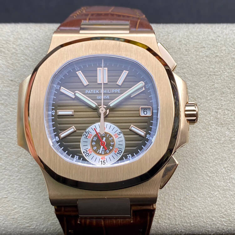 Patek Philippe Nautilus 5980R-001 3K Factory V2 Rose Gold Replica Watch Patek Philippe Nautilus 5980R-001 3K Factory V2 Rose Gold Replica Watch
