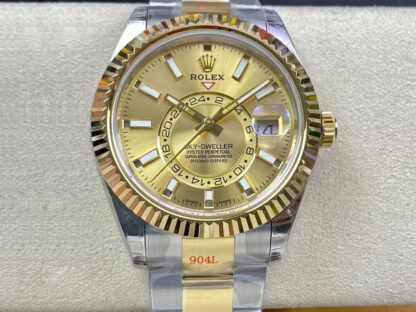 Rolex Sky Dweller M326933-0001 V2 Noob Factory Champagne Dial Replica Watch Rolex Sky Dweller M326933-0001 V2 Noob Factory Champagne Dial Replica Watch
