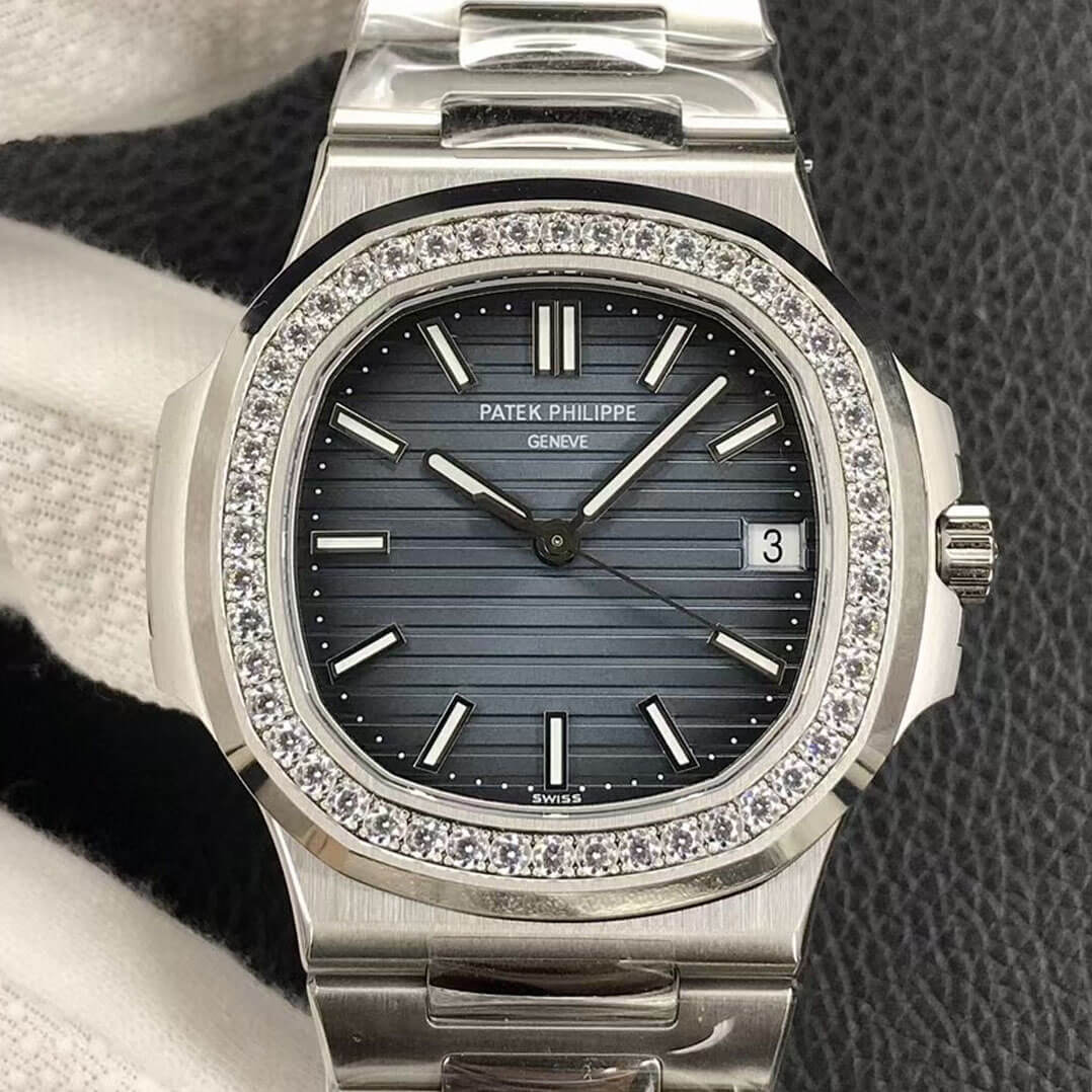 Patek Philippe Nautilus 5713/1G-010 3K Factory Diamond-set Bezel Replica Watch Patek Philippe Nautilus 5713/1G-010 3K Factory Diamond-set Bezel Replica Watch