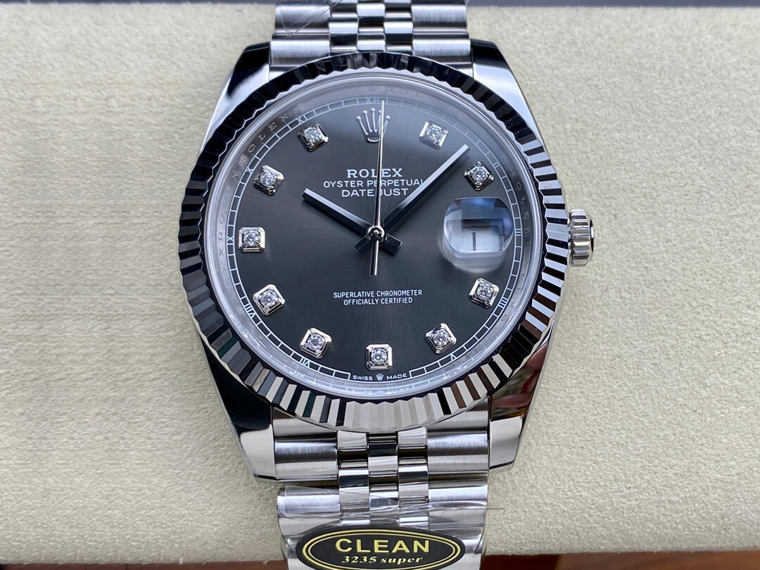 Rolex Datejust M126334-0006 Clean Factory Diamond Gray Dial Replica Watch Rolex Datejust M126334-0006 Clean Factory Diamond Gray Dial Replica Watch