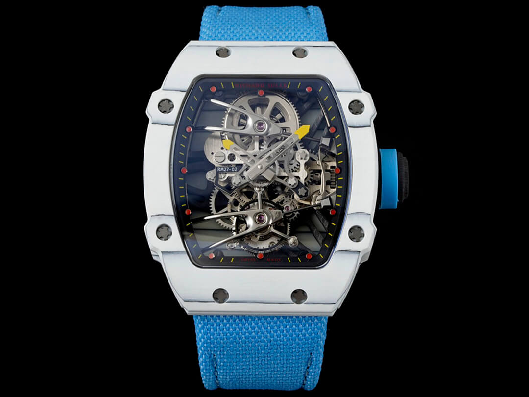 Richard Mille RM27-02 Rafael Nadal Tourbillon RM Factory Blue Strap Replica Watch Richard Mille RM27-02 Rafael Nadal Tourbillon RM Factory Blue Strap Replica Watch