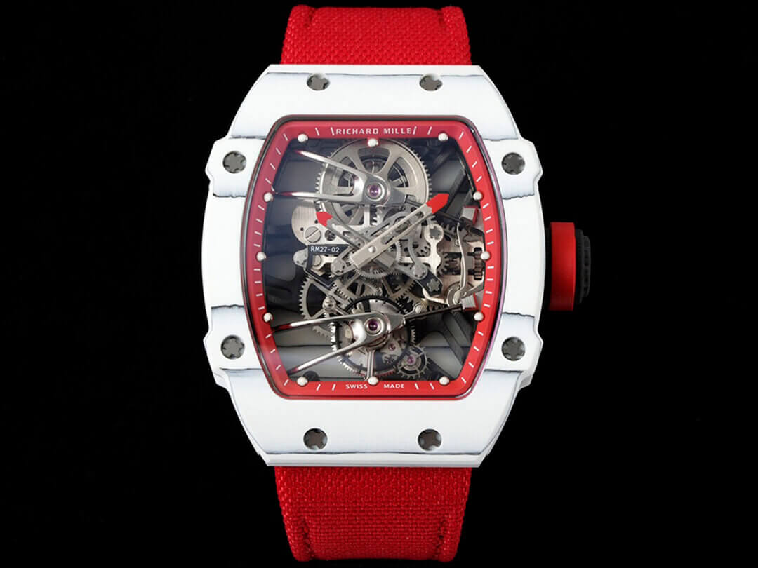 Richard Mille RM27-02 Rafael Nadal Tourbillon RM Factory Red Strap Replica Watch Richard Mille RM27-02 Rafael Nadal Tourbillon RM Factory Red Strap Replica Watch