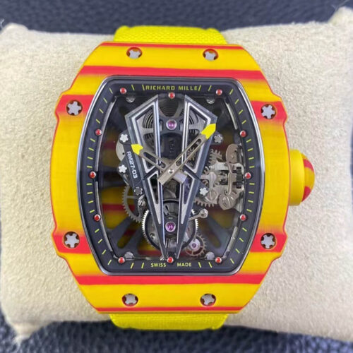 Richard Mille RM27-03 Rafael Nadal Tourbillon RM Factory Yellow Strap Replica Watch Richard Mille RM27-03 Rafael Nadal Tourbillon RM Factory Yellow Strap Replica Watch