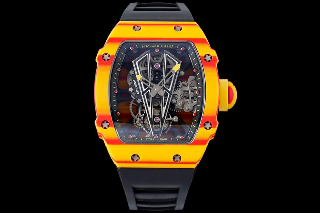 Richard Mille RM27-03 Rafael Nadal Tourbillon RM Factory Rubber Strap Replica Watch Richard Mille RM27-03 Rafael Nadal Tourbillon RM Factory Rubber Strap Replica Watch