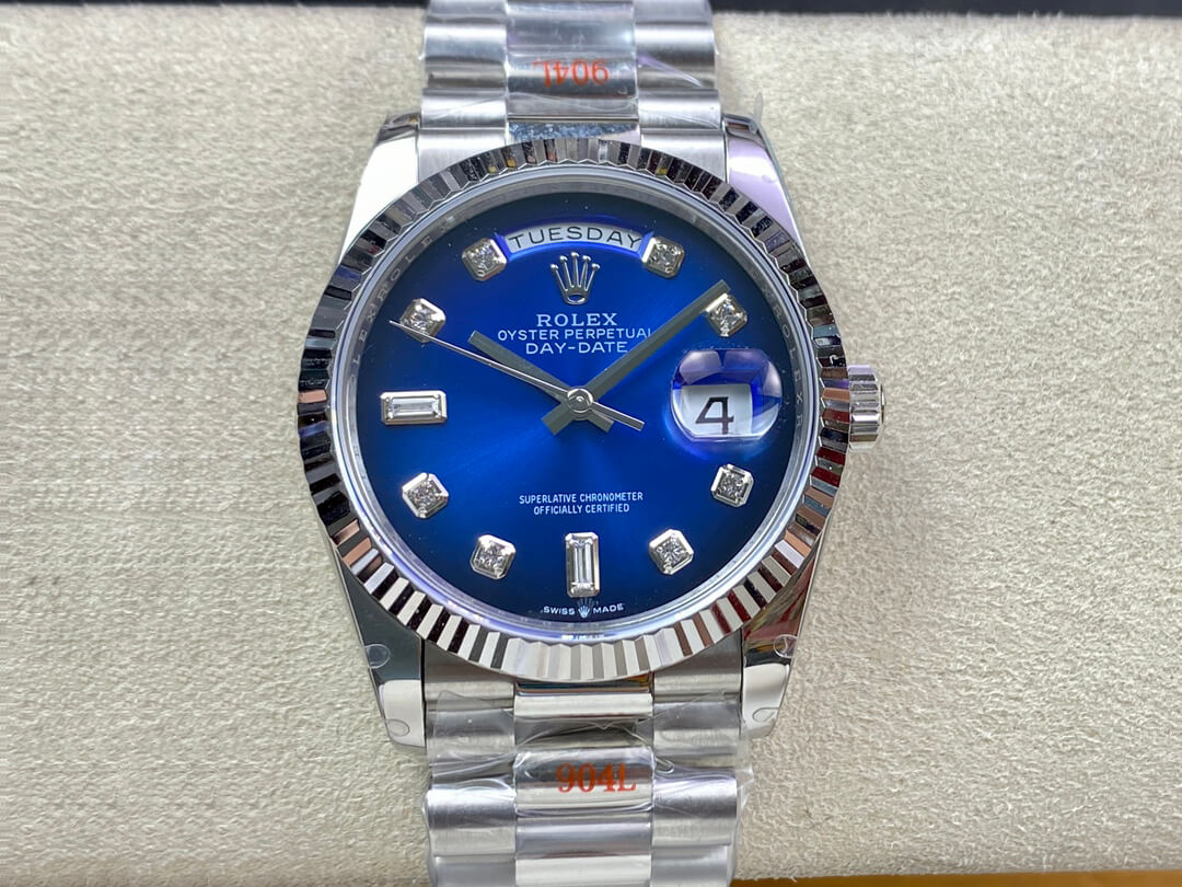 Rolex Day Date M128239-0023 36MM GM Factory Blue Dial Replica Watch Rolex Day Date M128239-0023 36MM GM Factory Blue Dial Replica Watch