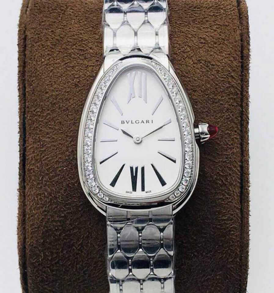 Bvlgari Serpenti 103361 BV Factory Silver White Dial Replica Watch Bvlgari Serpenti 103361 BV Factory Silver White Dial Replica Watch