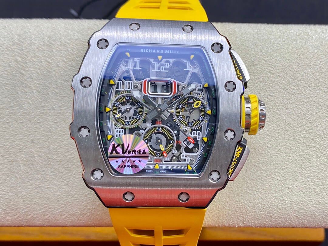 Richard Mille RM011 FELIPE MASSA KV Factory Titanium Steel Case Replica Watch Richard Mille RM011 FELIPE MASSA KV Factory Titanium Steel Case Replica Watch