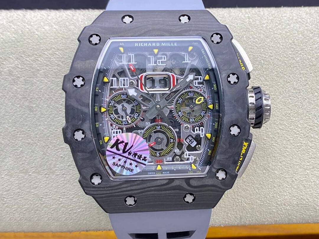 Richard Mille RM-011 KV Factory Forged Carbon Case Replica Watch Richard Mille RM-011 KV Factory Forged Carbon Case Replica Watch