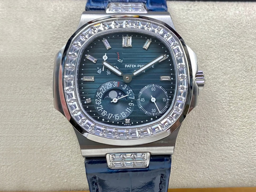 Patek Philippe Nautilus 5724G-001 GR Factory Diamond Bezel Replica Watch Patek Philippe Nautilus 5724G-001 GR Factory Diamond Bezel Replica Watch