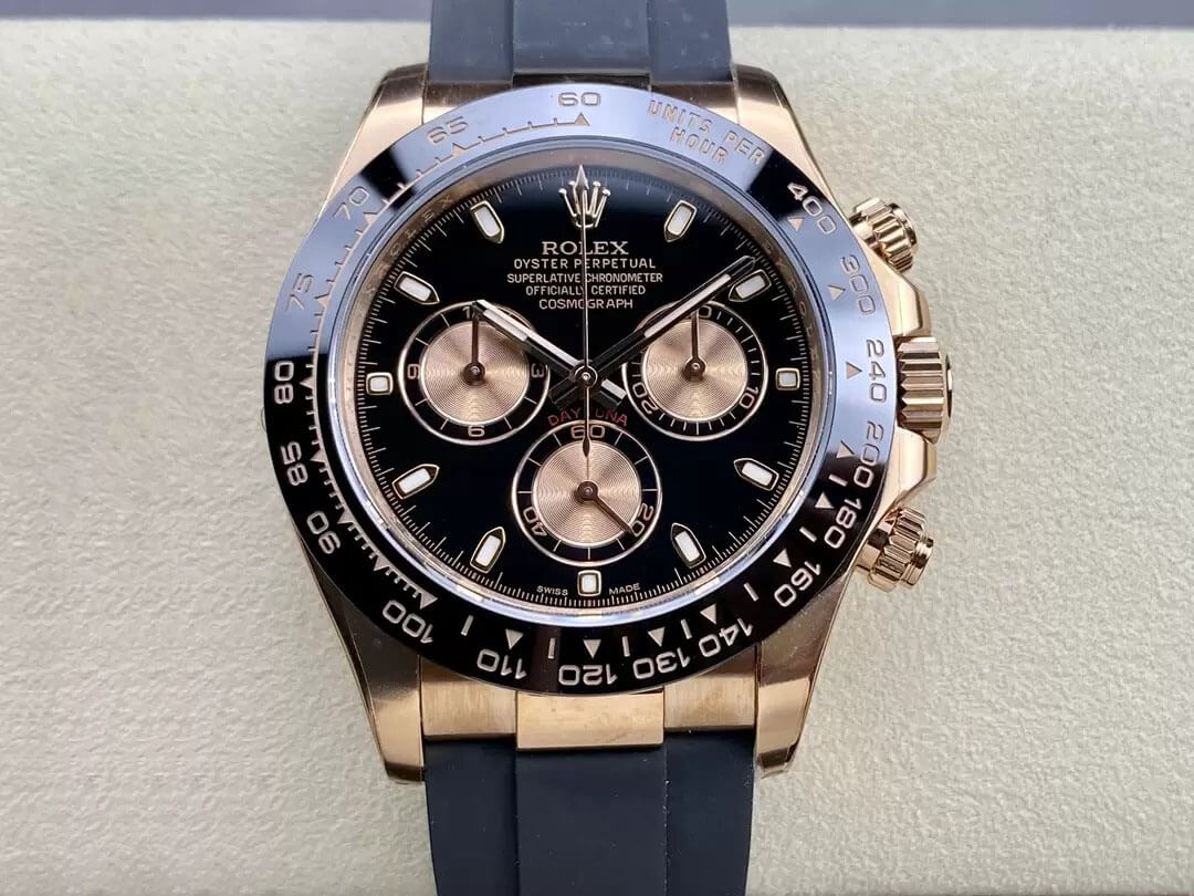 Rolex Cosmograph Daytona M116515LN-0017 Clean Factory Rose Gold Replica Watch Rolex Cosmograph Daytona M116515LN-0017 Clean Factory Rose Gold Replica Watch