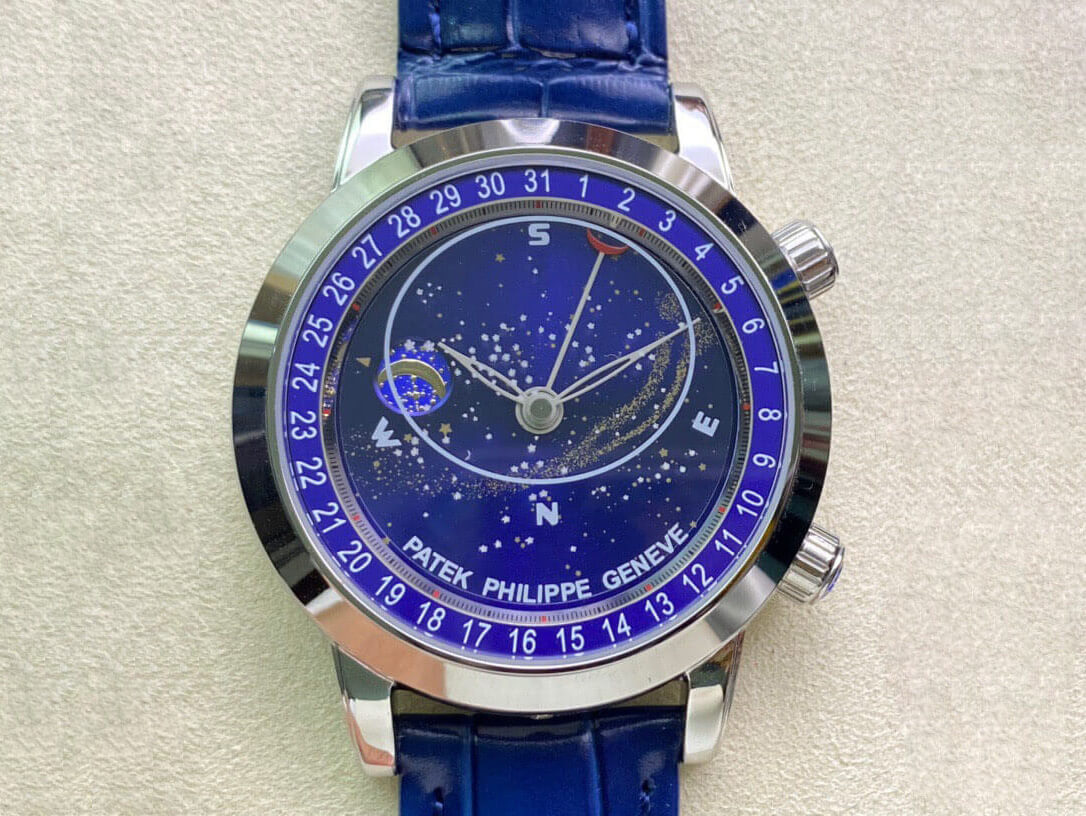 Patek Philippe Grand Complications 6102P-001 AI Factory Sky Moon Blue Dial Replica Watch Patek Philippe Grand Complications 6102P-001 AI Factory Sky Moon Blue Dial Replica Watch