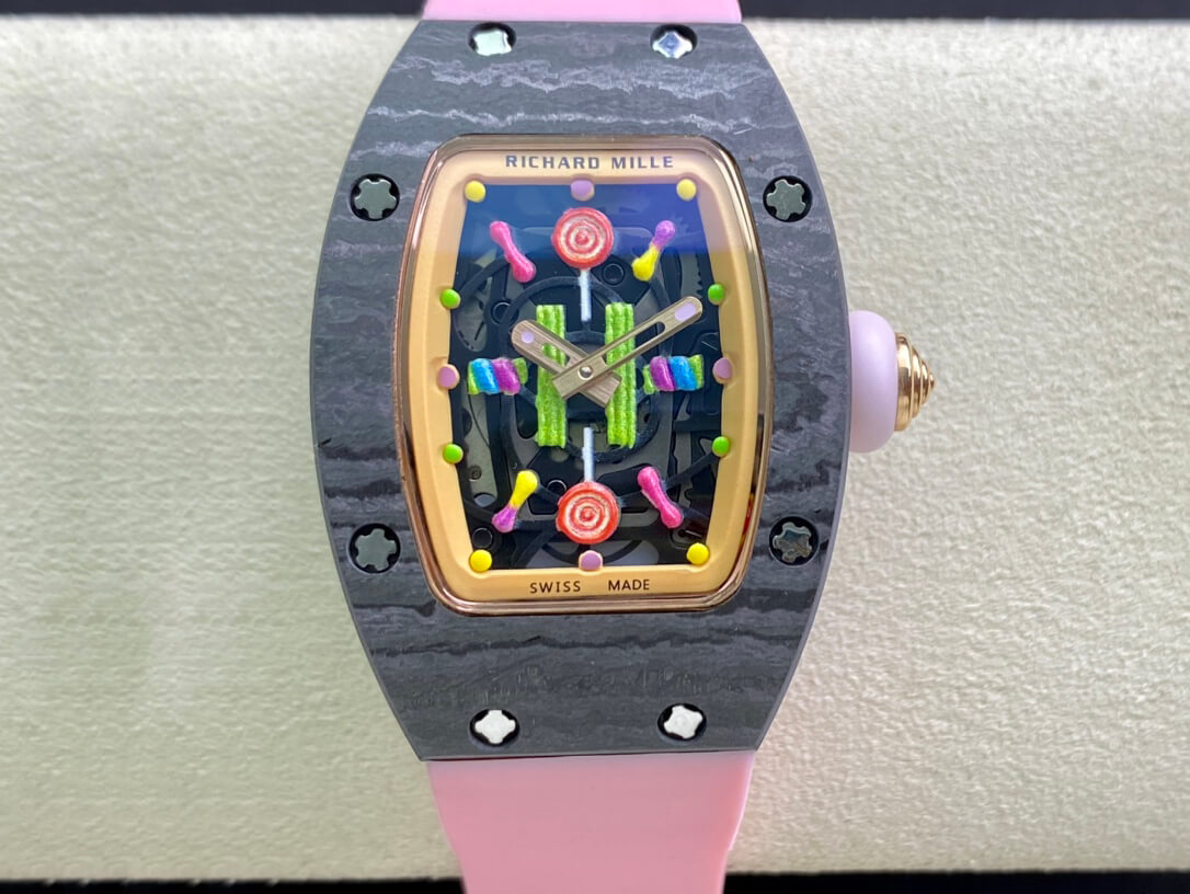 Richard Mille RM-07 Bon Bon RM Factory Carbon Fiber Case Replica Watch Richard Mille RM-07 Bon Bon RM Factory Carbon Fiber Case Replica Watch