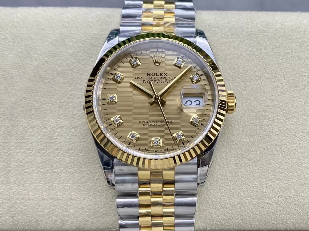 Rolex Datejust M126233-0045 36MM VS Factory Gold Dial Replica Watch Rolex Datejust M126233-0045 36MM VS Factory Gold Dial Replica Watch