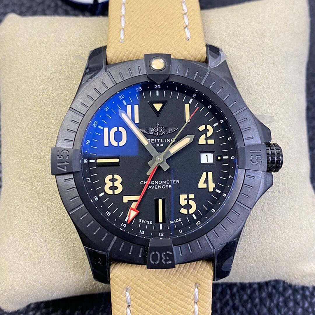 Breitling Avenger GMT 45 V32395101B1X1 GF Factory Black Dial Replica Watch Breitling Avenger GMT 45 V32395101B1X1 GF Factory Black Dial Replica Watch
