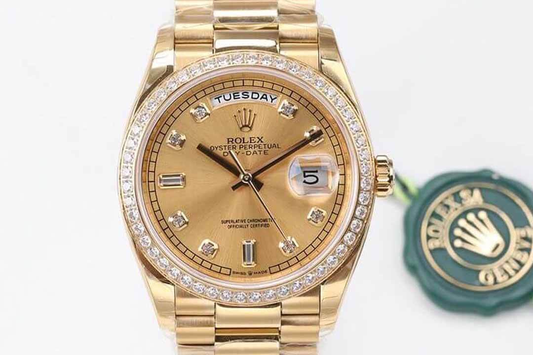 Rolex Day Date M128348RBR-0008 EW Factory Yellow Gold Replica Watch Rolex Day Date M128348RBR-0008 EW Factory Yellow Gold Replica Watch