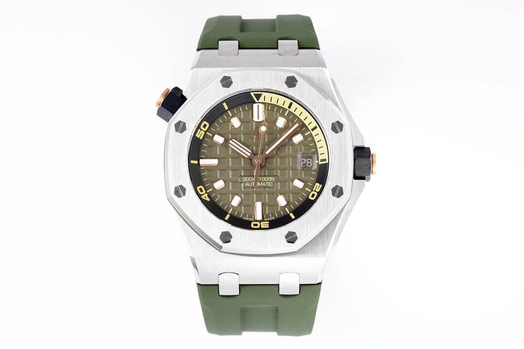 Audemars Piguet Royal Oak Offshore 15720ST.OO.A052CA.01 ZF Factory Green Strap Replica Watch Audemars Piguet Royal Oak Offshore 15720ST.OO.A052CA.01 ZF Factory Green Strap Replica Watch
