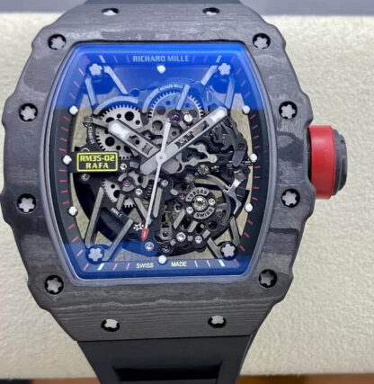Richard Mille RM35-02 T+ Factory Black Carbon Fiber Replica Watch Richard Mille RM35-02 T+ Factory Black Carbon Fiber Replica Watch