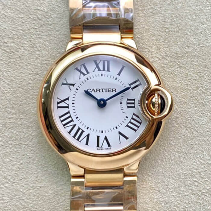 Ballon Bleu De Cartier 28MM WGBB0007 V6 Factory Rose Gold Replica Watch Ballon Bleu De Cartier 28MM WGBB0007 V6 Factory Rose Gold Replica Watch