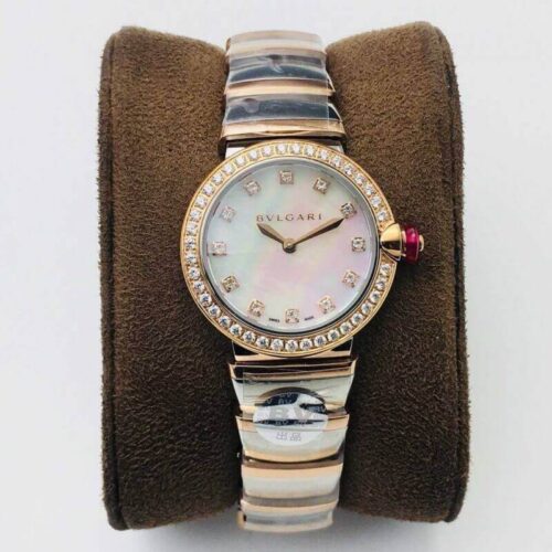 Bvlgari LVCEA 102475 BV Factory Rose Gold Diamond Bezel Replica Watch Bvlgari LVCEA 102475 BV Factory Rose Gold Diamond Bezel Replica Watch