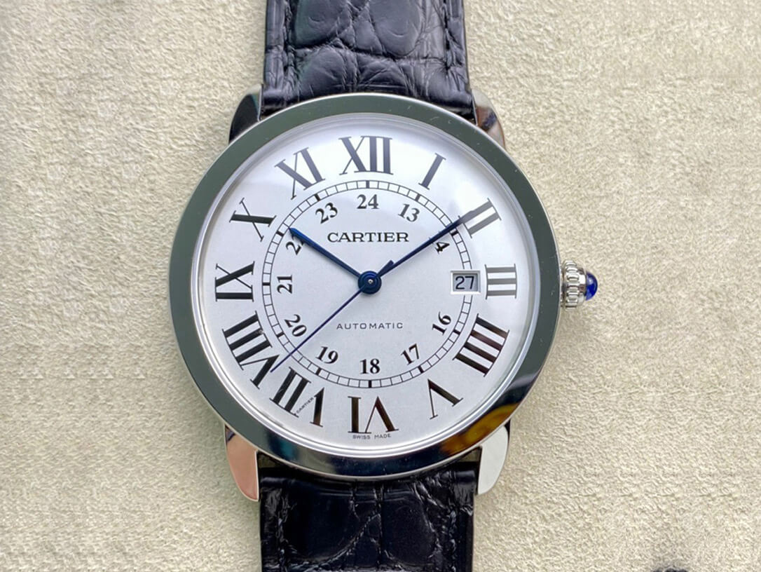 RONDE DE CARTIER W6701010 AF Factory Leather Strap Replica Watch RONDE DE CARTIER W6701010 AF Factory Leather Strap Replica Watch