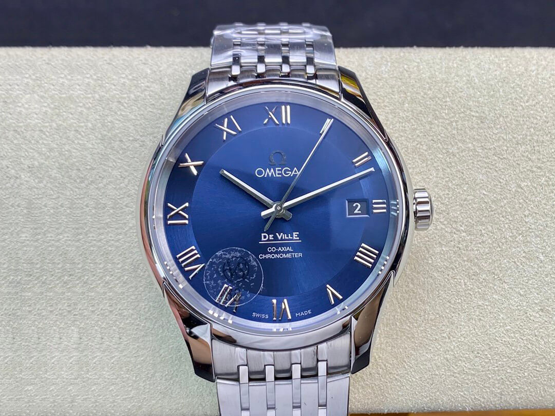 Omega De Ville 431.10.41.21.03.001 VS Factory Blue Dial Replica Watch Omega De Ville 431.10.41.21.03.001 VS Factory Blue Dial Replica Watch