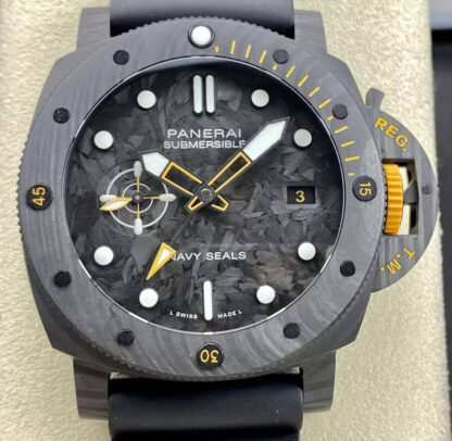Panerai Submersible PAM1324 VS Factory Carbon Fiber Dial Replica Watch Panerai Submersible PAM1324 VS Factory Carbon Fiber Dial Replica Watch
