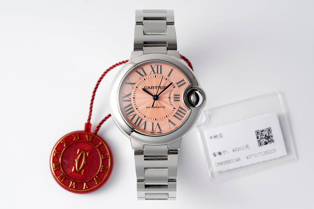 Ballon Bleu De Cartier WSBB0046 33MM AF Factory Pink Dial Replica Watch Ballon Bleu De Cartier WSBB0046 33MM AF Factory Pink Dial Replica Watch