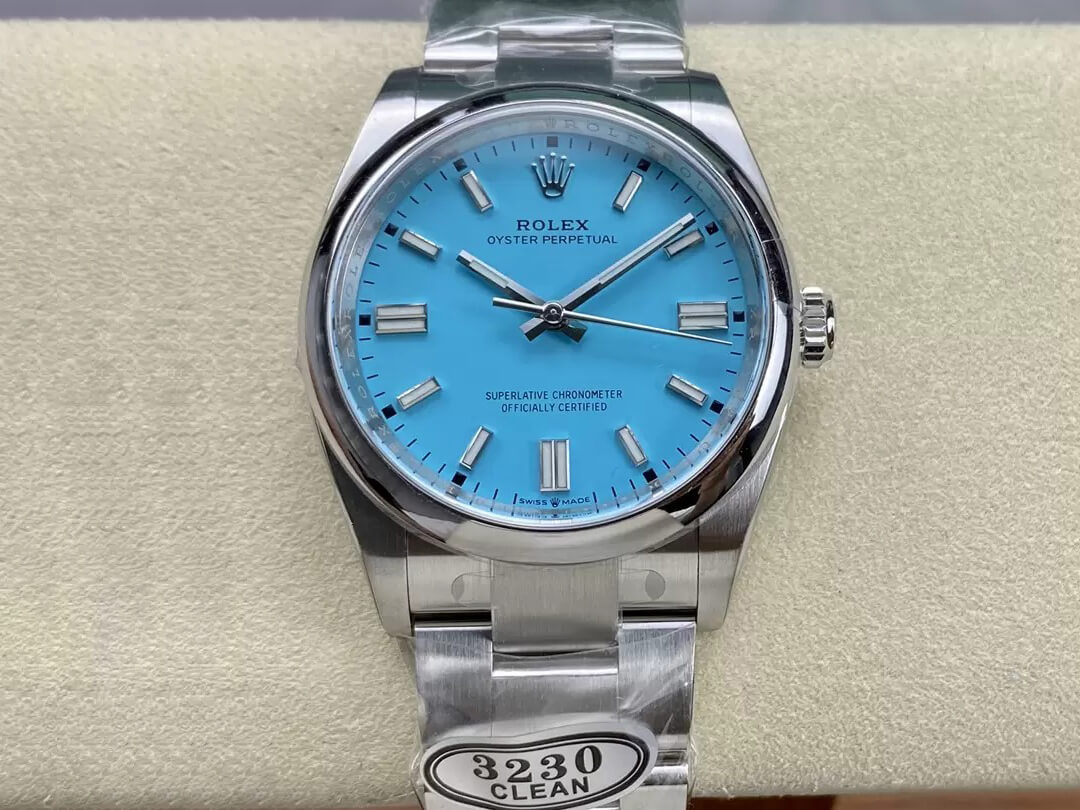 Rolex Oyster Perpetual M126000-0006 36MM Clean Factory Turquoise Blue Dial Replica Watch Rolex Oyster Perpetual M126000-0006 36MM Clean Factory Turquoise Blue Dial Replica Watch