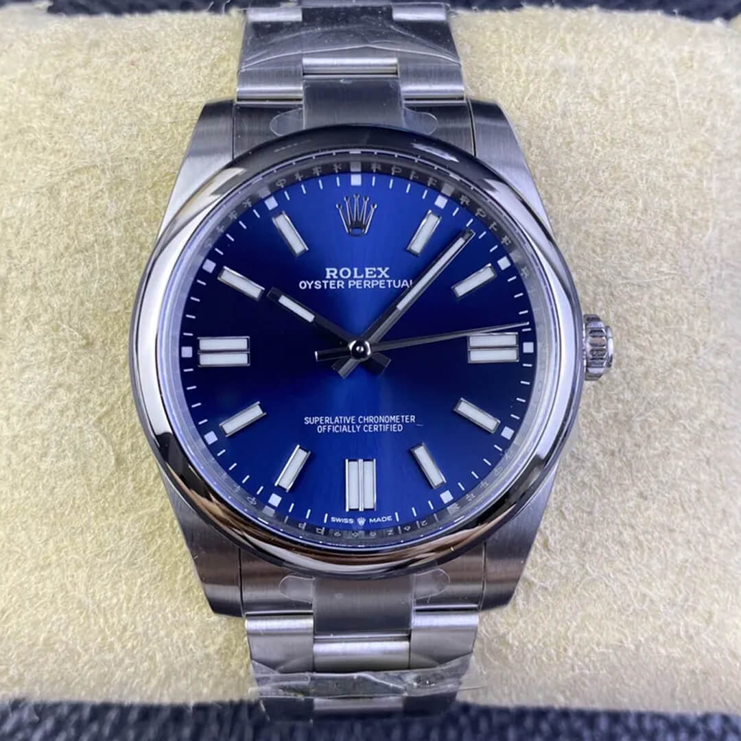 Rolex Oyster Perpetual M124300-0003 41MM Clean Factory Blue Dial Replica Watch Rolex Oyster Perpetual M124300-0003 41MM Clean Factory Blue Dial Replica Watch