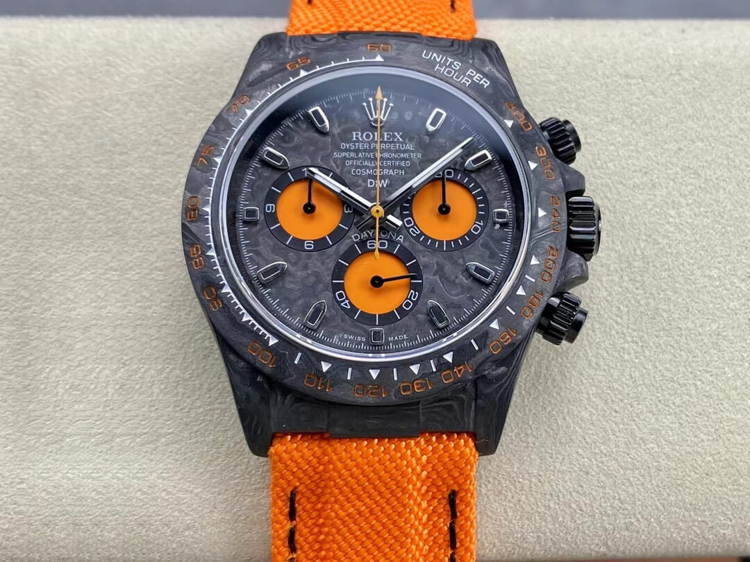 Rolex Daytona Cosmograph Diw Custom Version Noob Factory Orange Strap Replica Watch Rolex Daytona Cosmograph Diw Custom Version Noob Factory Orange Strap Replica Watch