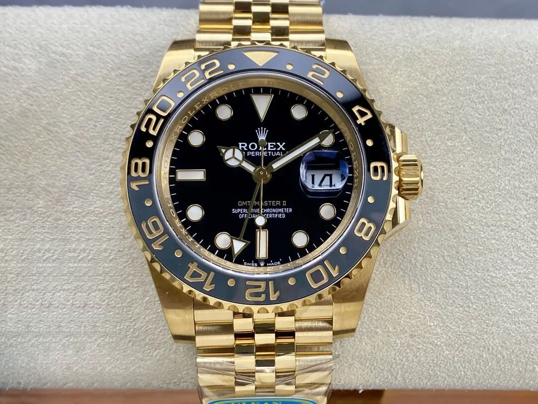 Rolex GMT Master II M126718GRNR-0001 Clean Factory Yellow Gold Replica Watch Rolex GMT Master II M126718GRNR-0001 Clean Factory Yellow Gold Replica Watch