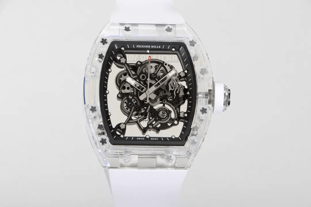 Richard Mille RM055 RM Factory White Strap Replica Watch Richard Mille RM055 RM Factory White Strap Replica Watch