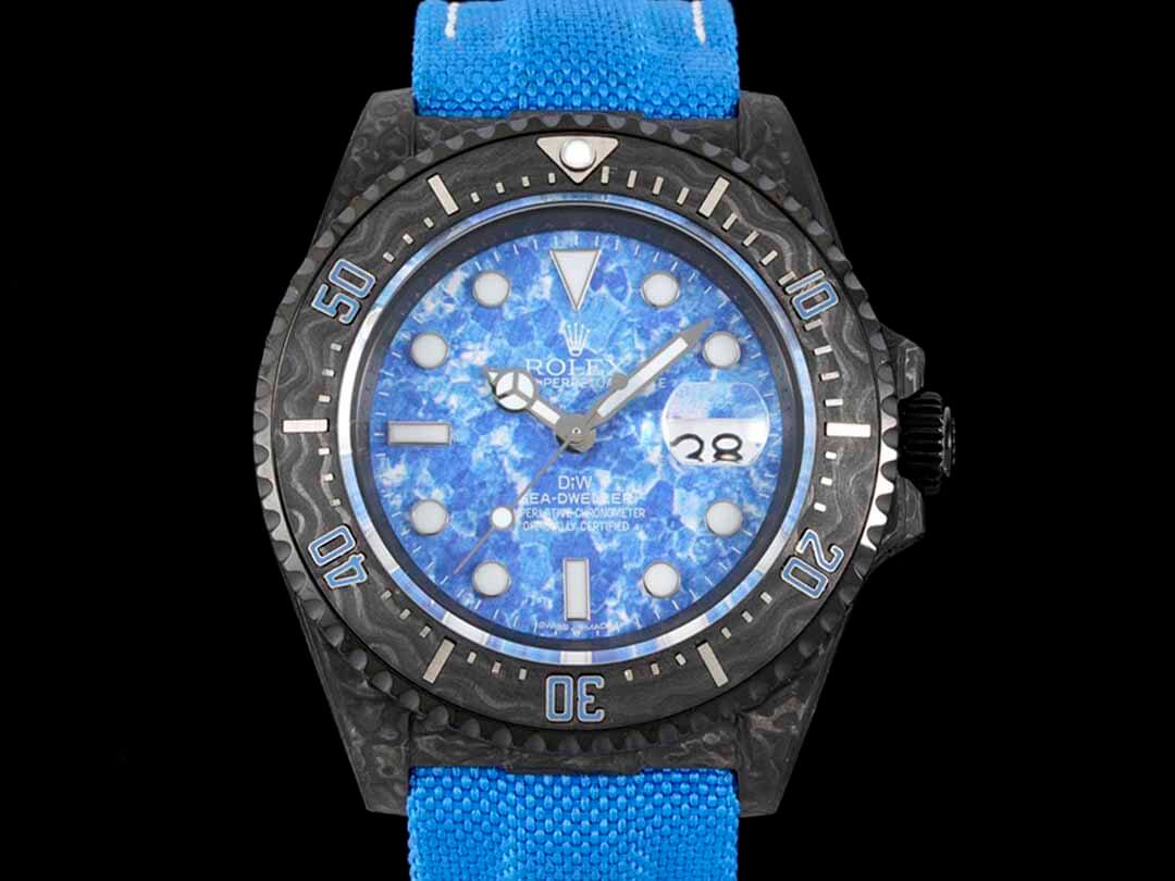 Rolex Sea-Dweller Diw Factory Carbon Fiber Blue Dial Replica Watch Rolex Sea-Dweller Diw Factory Carbon Fiber Blue Dial Replica Watch