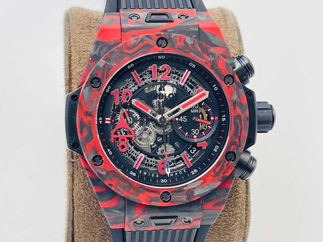 Hublot BIG BANG 411.QV.1123.NR.OVK21 HB Factory Carbon Fiber Red Case Replica Watch Hublot BIG BANG 411.QV.1123.NR.OVK21 HB Factory Carbon Fiber Red Case Replica Watch