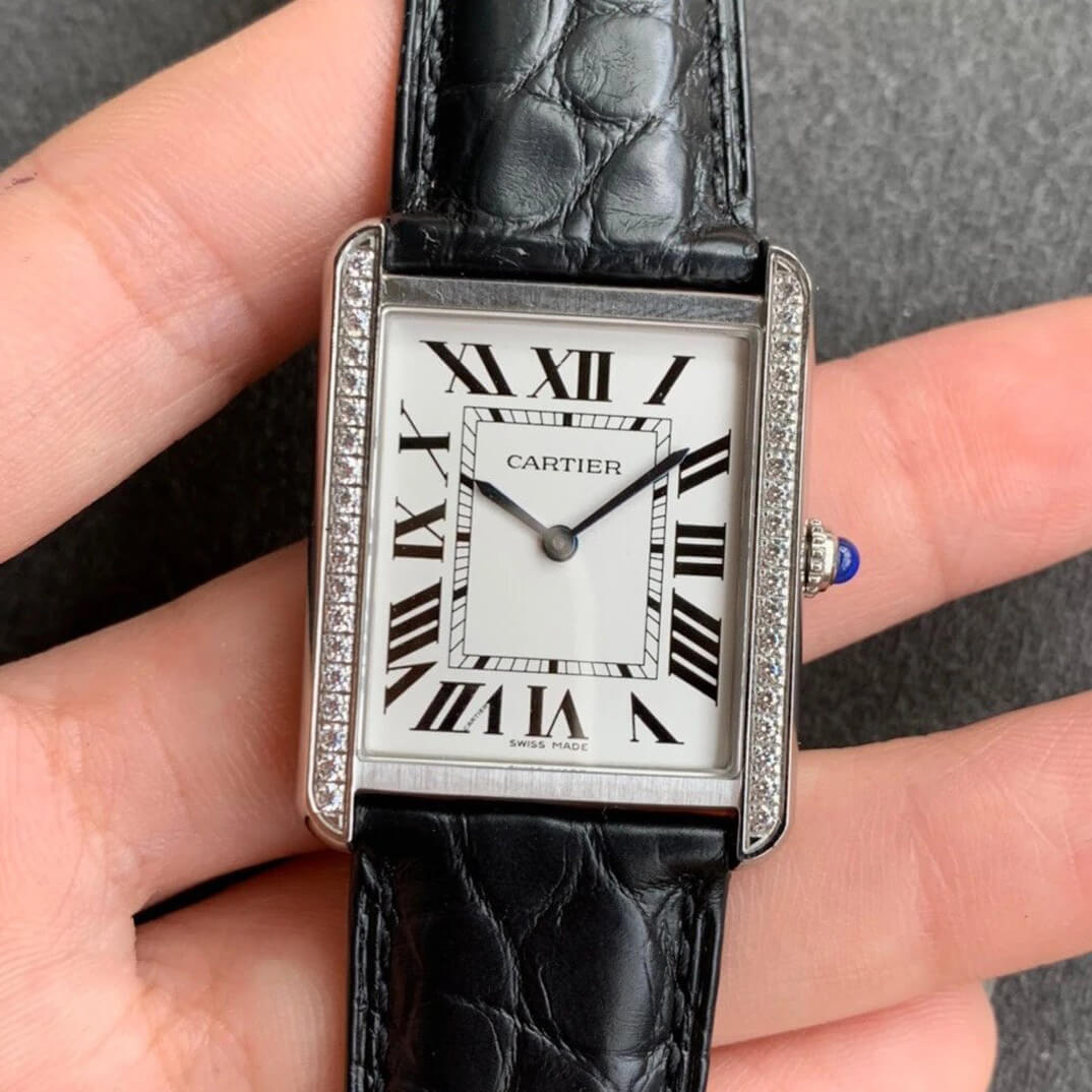 Cartier Tank K11 Factory Black Leather Strap Replica Watch Cartier Tank K11 Factory Black Leather Strap Replica Watch
