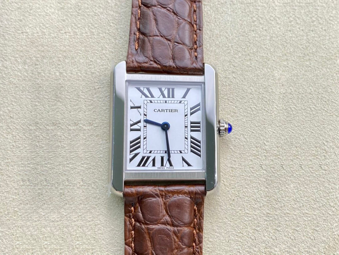 Cartier Tank 24MM K11 Factory Brown Leather Strap Replica Watch Cartier Tank 24MM K11 Factory Brown Leather Strap Replica Watch